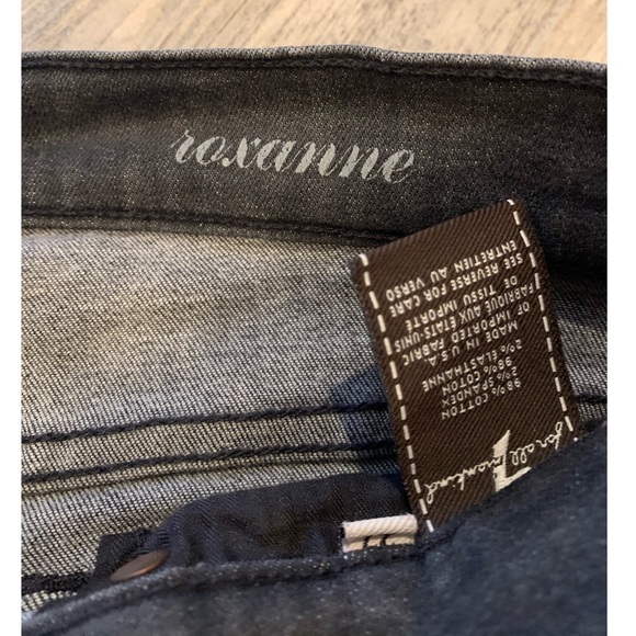 7 For All Mankind Roxanne Black Jeans Size 27 - Picture 6 of 9